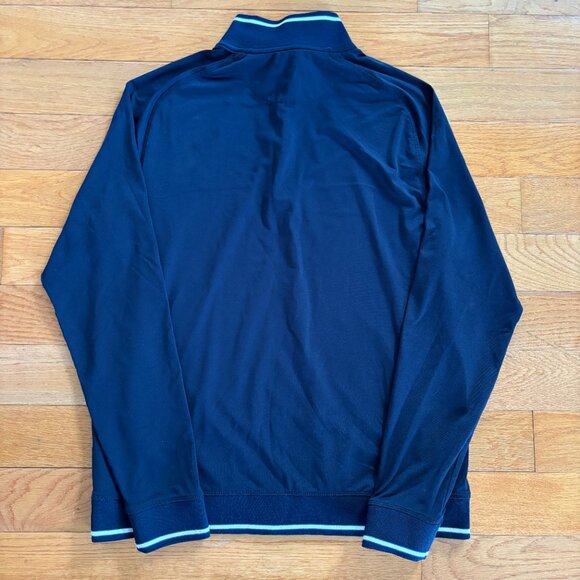 Ted Baker Performance Long Sleeve 1/4 Zip Golf Pullover Sweatshirt Mens L Blue - Picture 5 of 11